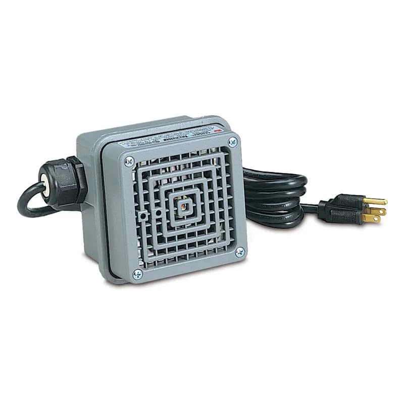 Federal Signal TELH-120 - TelCom Telephone Extension Ringer Device, Horn Signals Incoming Calls - Available in 120VAC. Activated by ringing voltage (analog telephone only). 100 dBa at 10 feet (110 dBa at 1 meter). Type 1 enclosure. CSA Certified. UL Listed for indoor use.