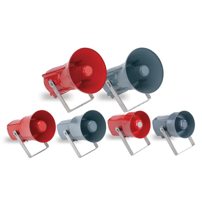 Loudspeaker, 25 Watt, ISMT, Marine - 125 dBa output. CE Compliant. Integrated speaker monitoring and remote tapping (I.S.M.T.).