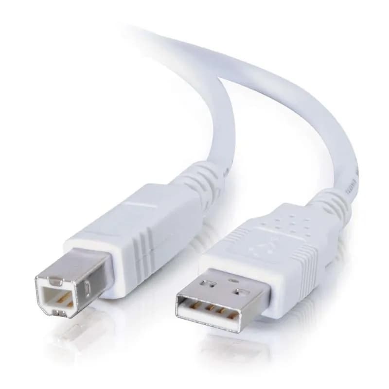 C2G 13172 - 6' USB 2.0 A B Cable White