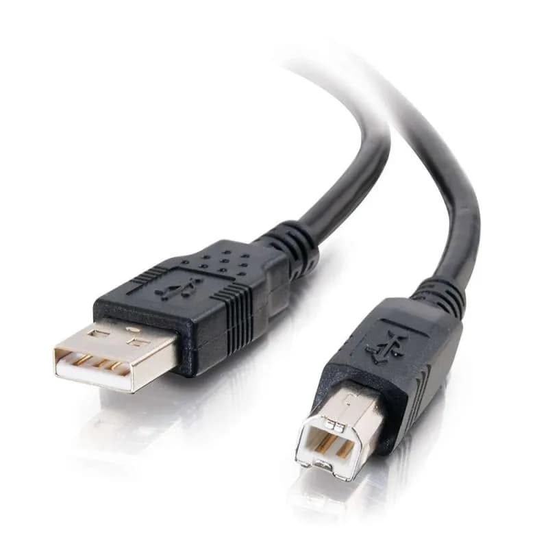 16.4' USB 2.0 A B Cable Black