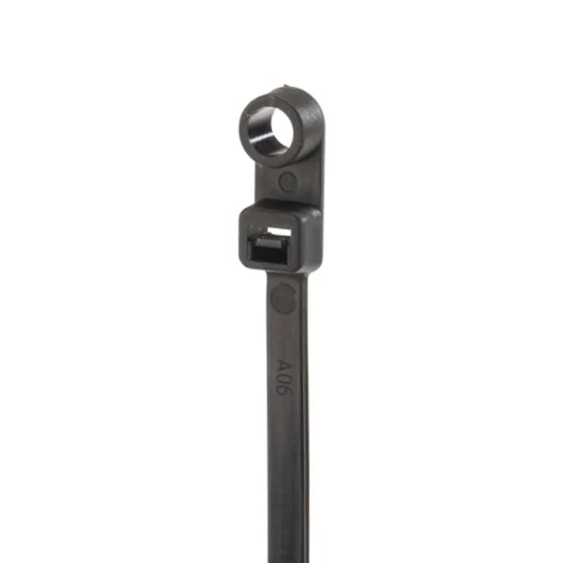 Cable Tie Black Mtg Hd 30lb 100, UV/Weather Resistant Cable Ties (zip ties, tie wraps, wire ties) are designed for the bundling of cables and wires and are suitable for outdoor use.