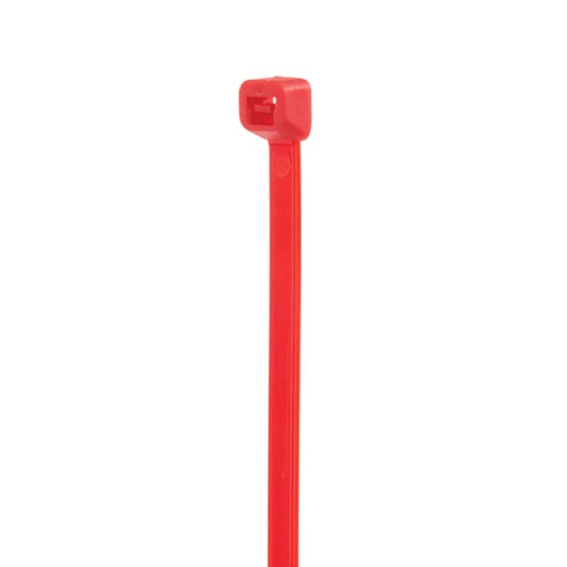 Cable Tie Red 5" 30lb 100, Colored Cable Ties (zip ties, tie wraps, wire ties) are designed for the bundling of cables and wires.