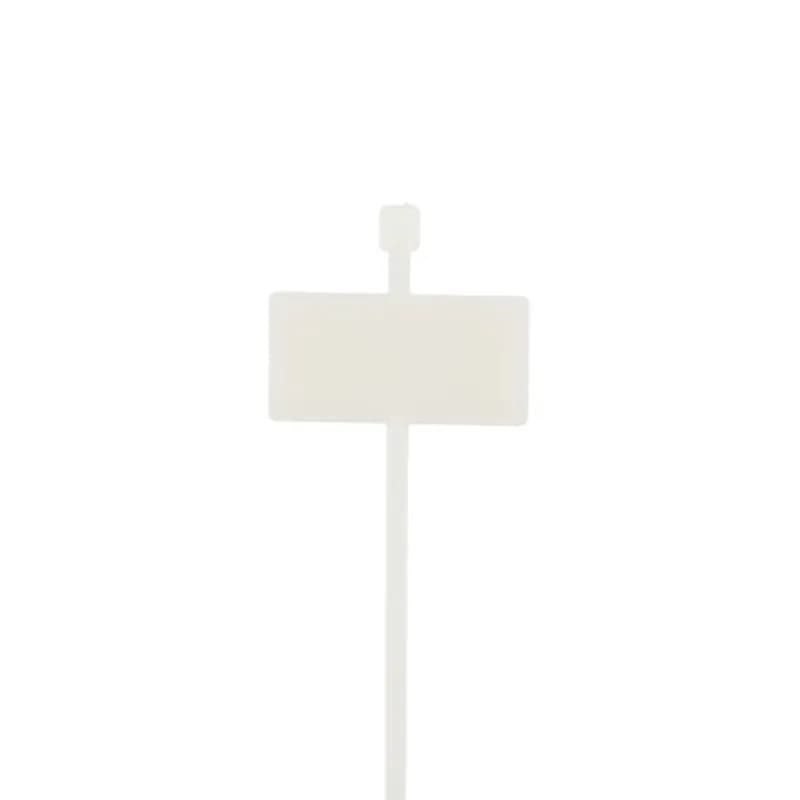Cable Tie Natural Hort Marker 4" 18lb 100, Natural Cable Ties (zip ties, tie wraps, wire ties) are designed for the bundling of cables and wires.