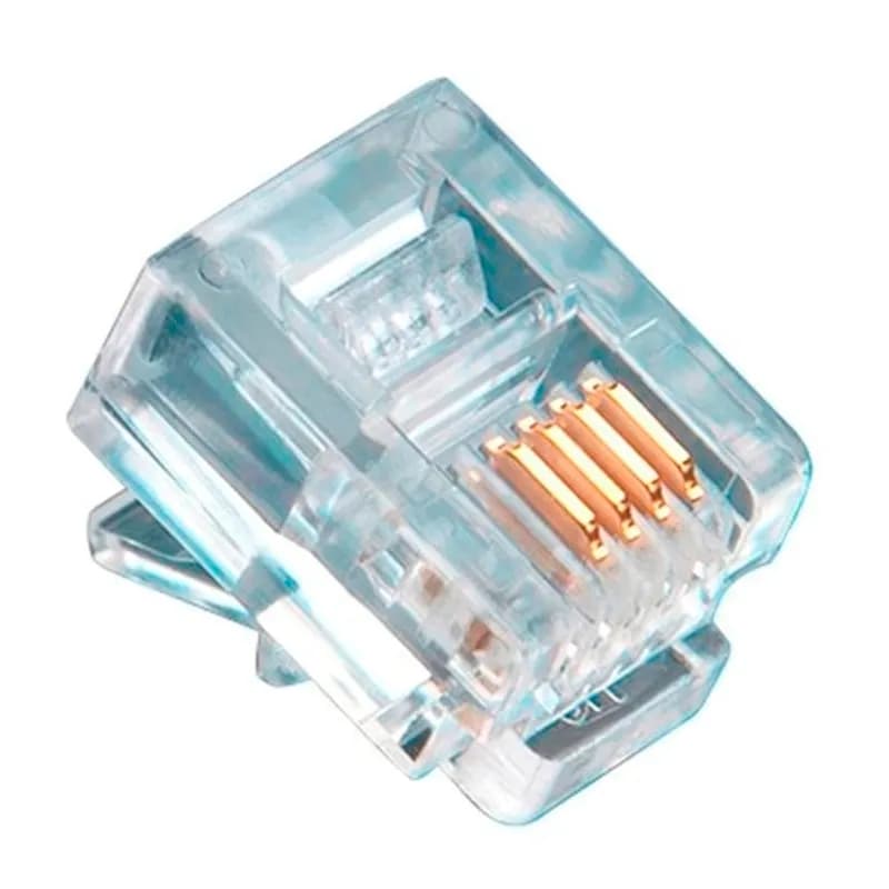 NSI Industries 106123J - RJ-11 6P4C Round-Solid 3 Prong 100/Jar