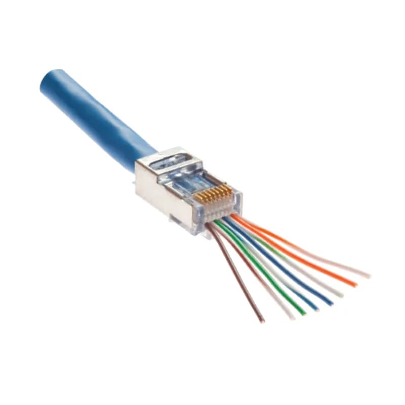 NSI Industries 202020J - Combines the performance advantage exclusive to the EZ-RJ45 design with the performance advantage inherent to shielded products to provide an unparalleled solution for the market. In applications where NEXT, FEXT and AXT are an issue, using shielded products can be the solution. This connector is designed to work on both Cat5e and Cat6 cables, solid or stranded., 849160002444