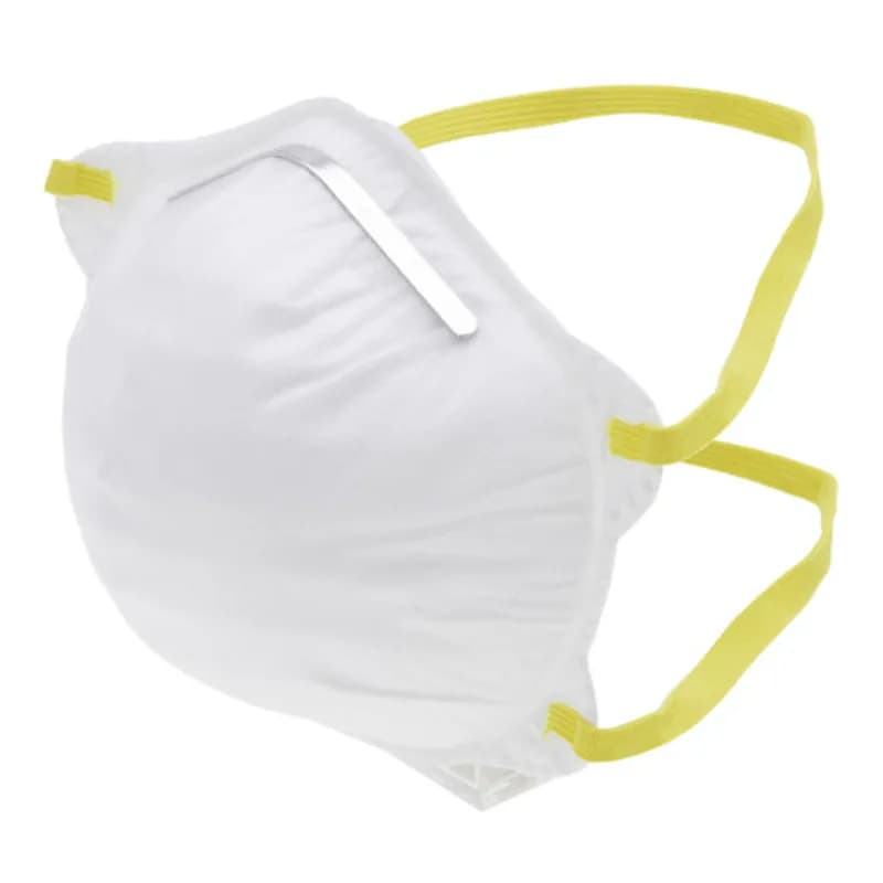 NSI Industries DM-400 - The RHINO Safety DM-400 Particulate Respirator Mask Pack of 20 features adjustable nose clips and straps, meets the FDA standards for the N95 rating, and is approved by the NIOSH. Vertical design folds flat for easy storage, reducing the size of the 20-piece carton. In addition to a secure fit, the adjustable nose and straps help ensure a tight seal, filtering out dust and other particulates for increased safety in residential or commercial construction environments.