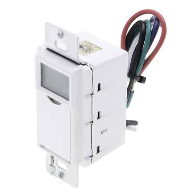Astro Wall Switch Timer No Neutral 3-Way 15A 120/277V Rated for LED White