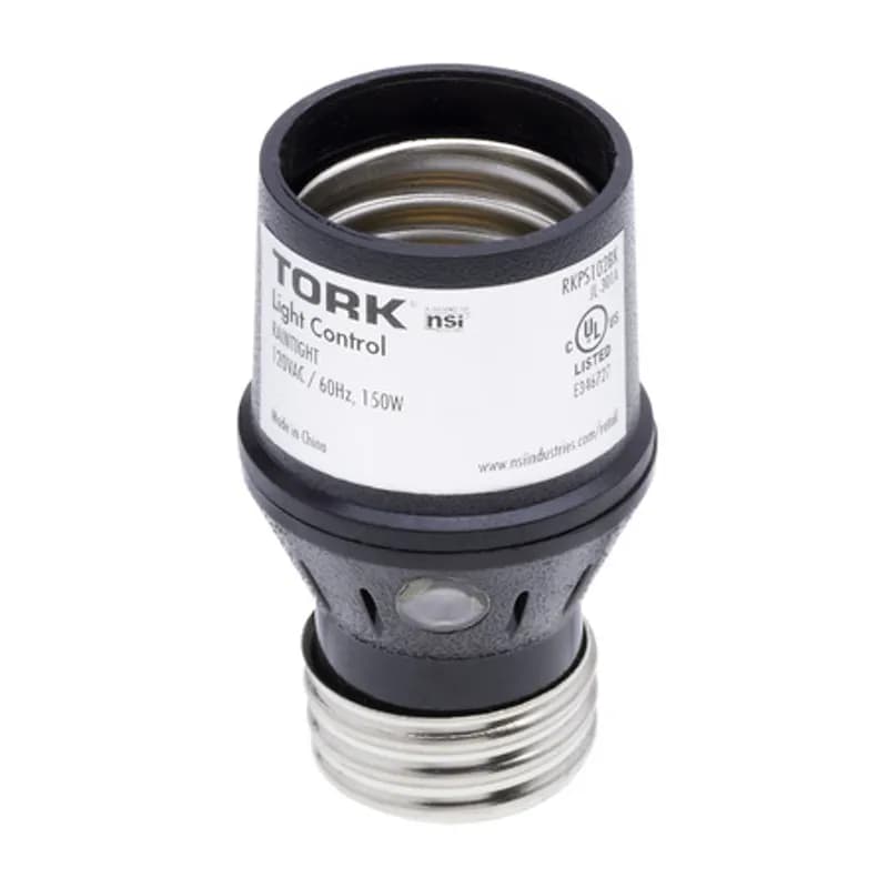 PHOTOCONTROL SCREW-IN 120V MED BASE, 150W TUNGSTEN, BLACK