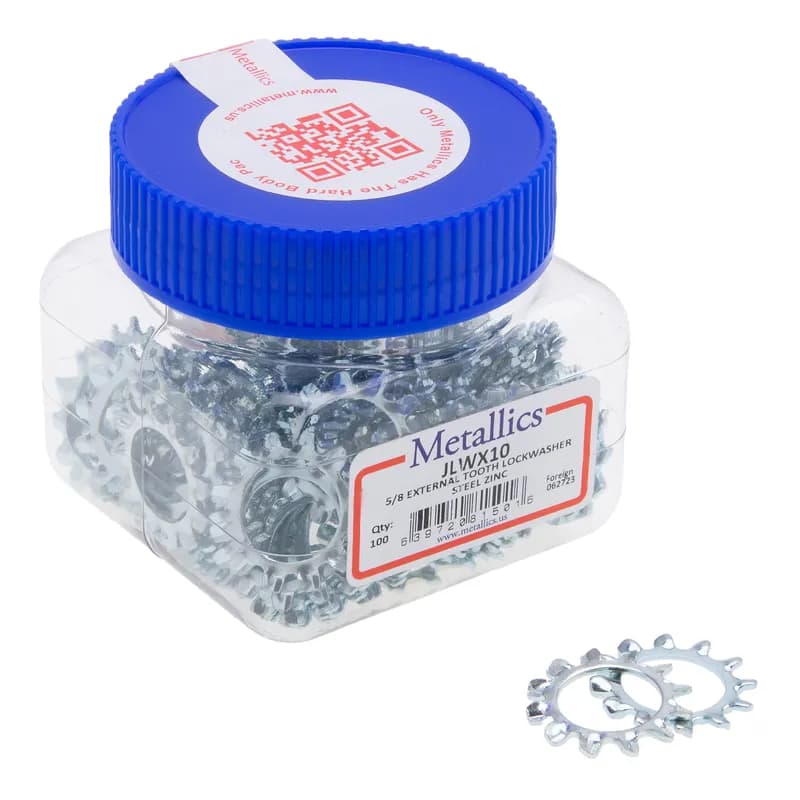 #5 External Tooth LW Steel Zinc