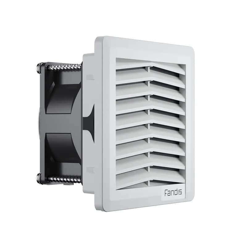 Fandis FF12D24NN53 - 5,90" x 5,90" filter fan - 24Vdc - 20.6 cfm - RAL 9005 - Type 3R - IP55