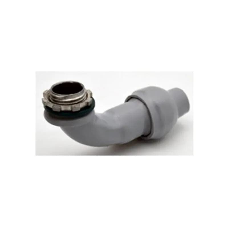 Direct burial rated jacketed MC cable connector.  Polyolefin coated zinc body.  Concrete tight, raintight and listed for direct burial. For use with Jacketed Metal Clad Cables or TECK with O.D. of .50 to .61 inches.