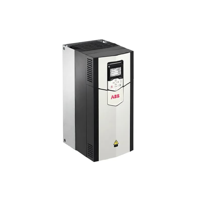ABB - Low Voltage Drives ACS880-01-046A-2+L500+L517+N8010+P944 - CABINET-MOUNTED SINGLE DRIVE, Product Family: ACS880, Horsepower: 15 HP, Output Current: 44 A, Voltage: 230 VAC, Voltage Range: 208-240V, UL Type Open (IP20), Cabinet-mounted, Local or Remote Mounted LCD Display and Keypad, Analog I/O Extension, TTL Encoder Interface, Drive Application Programming License, 3-Phase Input, 3-Phase Output, Frame: R4, Product HxWxD: 22.9 in x 8 in x 10.8 in, Product Weight: 40.8 lbs