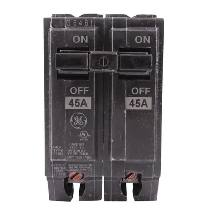 THQP breakers are a smaller, smarter solution for today's cost- and quality-conscious contractors and homeowners. Half the width and identical in design in comparison to standard breakers, they allow use of smaller load centers and for maximum savings of space and money. GE is the only manufacturer that gives you this cost advantage without sacrificing flexibility. The THQP115 breaker features a 1/2" width, 1 pole, an ampere rating of 15 A, an interrupting rating of 10kAIC, and a voltage rating of 120/240V.