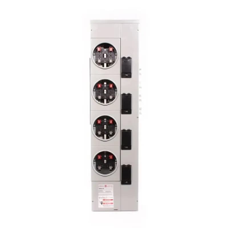 Main Socket Meter Module, 800 Amp, Ring-Type sockets, Indoor/Outdoor Construction (NEMA 1/3R) 412R "MTR STACK,4-125A RING SKT,800A,1PH,4T"