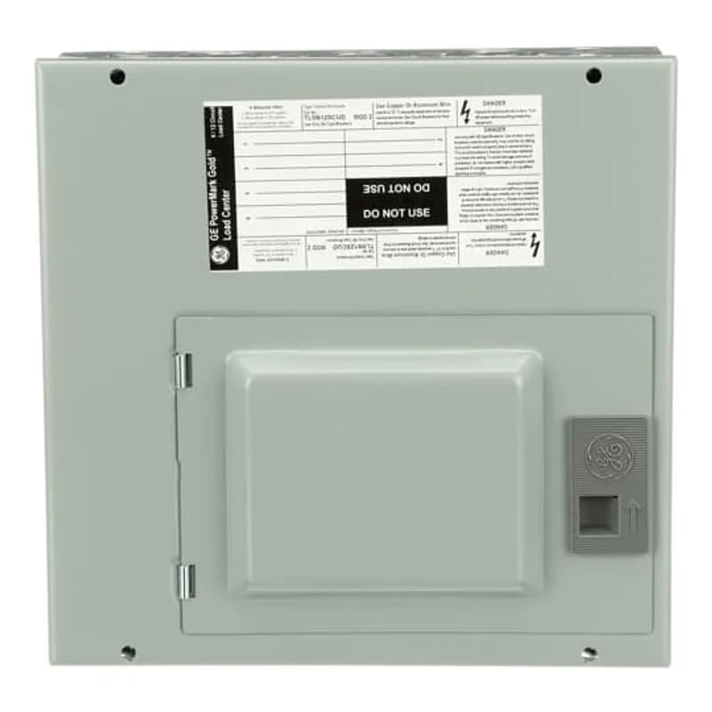 PowerMark Gold convertible load centers arrive as main lug, but have the capability to have a main breaker installed. All ABB load centers are rated up to 60 degree/75 degree centrigrade and is suitable for use with service entrance equipment when installed in accordance with electrical code. The TLM612SCUD features space for 6, 1" breakers, 125 A bus ampere rating, a copper bus, an optional door for 6-8 circuit panel, and a surface enclosure.
