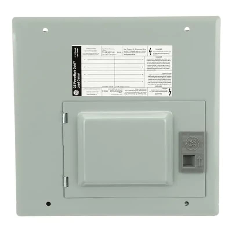 PowerMark Gold convertible load centers arrive as main lug, but have the capability to have a main breaker installed. All ABB load centers are rated up to 60 degree/75 degree centrigrade and is suitable for use with service entrance equipment when installed in accordance with electrical code. The TLM812FCUD features space for 8, 1" breakers, 125 A bus ampere rating, a copper bus, an optional door for 6-8 circuit panel, a factory installed ground bar, and a surface enclosure.