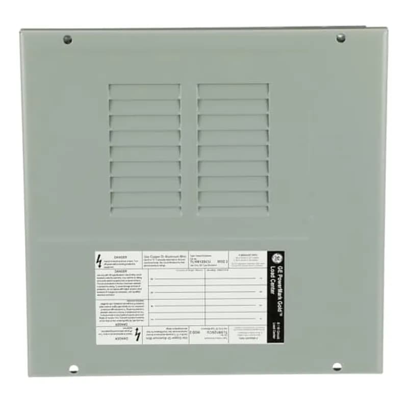 PowerMark Gold convertible load centers arrive as main lug, but have the capability to have a main breaker installed. All ABB load centers are rated up to 60 degree/75 degree centrigrade and is suitable for use with service entrance equipment when installed in accordance with electrical code. The TLM812SCU features space for 8, 1" breakers, 125 A bus ampere rating, a copper bus, and a surface enclosure.