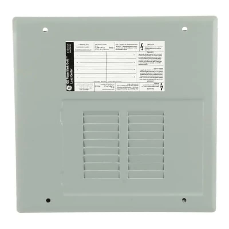 PowerMark Gold convertible load centers arrive as main lug, but have the capability to have a main breaker installed. All ABB load centers are rated up to 60 degree/75 degree centrigrade and is suitable for use with service entrance equipment when installed in accordance with electrical code. The TLM812FCU features space for 8, 1" breakers, 125 A bus ampere rating, a copper bus, an optional door for 6-8 circuit panel, a factory installed ground bar, and a surface enclosure.