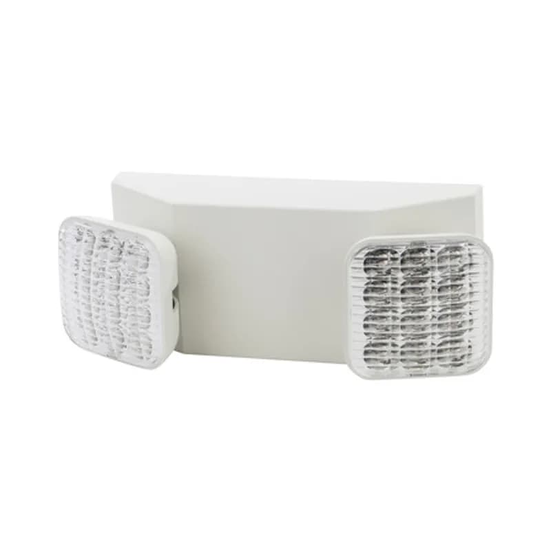 NSI Industries EMTW-LED - LED Twin Head Emergency Light, 120/277V, White Housing, (2) 5.4W Lamps, 6V 90Min Battery Backup