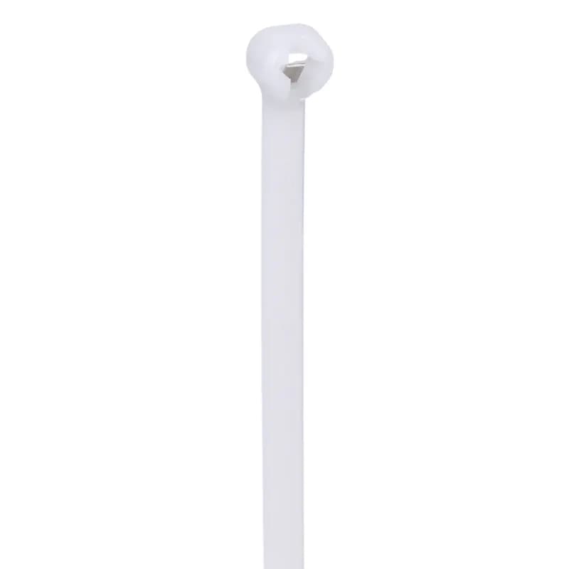 The BT2I-M Dome-Top barb ty, features a unique patented design with its round smooth edges. Paired with the stainless-steel locking barb, these cable ties provide consistent performance, reliability and infinite adjustability through the entire bundle range. Intermediate cross section, 8.0 (203mm) length. Appropriate for Indoor use, made of Nylon 6.6, are natural in color and come in packages of 1000.