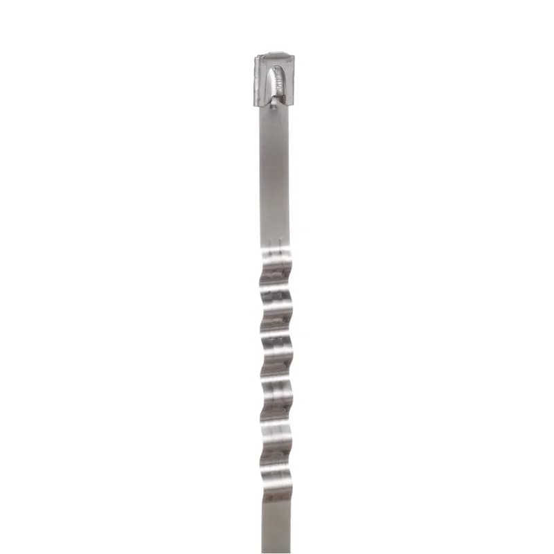 Panduit MLT Wave-Ty Ties readily expand and contract to accommodate electric heat trace applications. Plus, ties are built with 304 stainless steel, so it is perfectly suited for indoor and outdoor environments. Light heavy, 14.3L (363mm), Bundles up to 4.0 (102mm), 50pc.