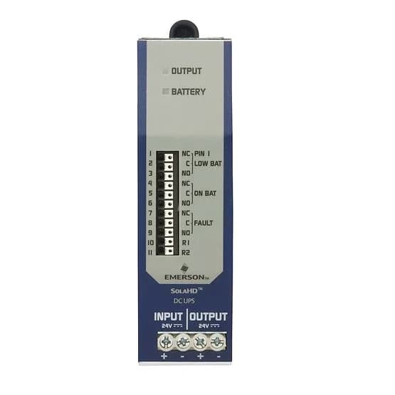 SDU DC - B Series DIN Rail DC UPS, 480 VA, 24 V/20 A. Battery module is required