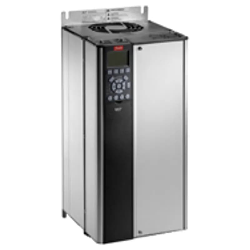 Frequency converter
FC-321P30KT5E20H2BGXXXXSXXXXAXBXCXXXXDX
VLT AutomationDrive EZ321
(P30K) 30 KW / 40 HP; Three phase 380-500 VAC
IP20 / Chassis; RFI Class A2 (C3)
Brake chopper
Graphical Local Control Panel
Not coated PCB; No Mains Option
No A Option; No B Option
No C0 option; No C1 option
No software option; No D option
Frame: B4
Other options according to model Code