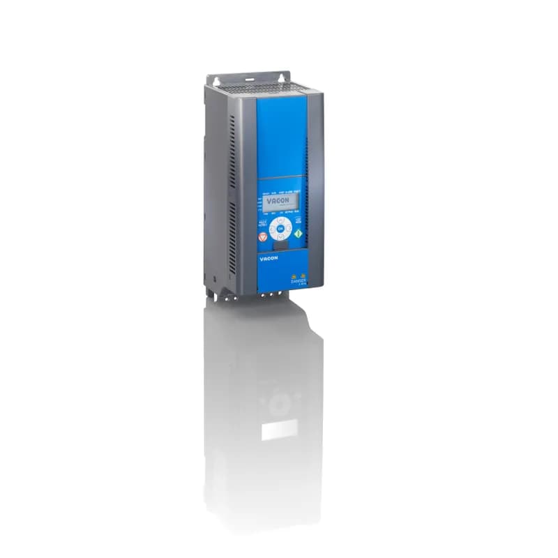 Frequency Converter
VACON0020-1L-0009-2-R02MI03-0009-2+IP20+EMC4
(0020) Vacon 020
1 Phase AC Input; 208240 Vac
9 Amp; IP20/UL Open Type; EMC 4 Class
(+DBNO) No Brake; 60 Hz; MI03
Other options according to Model code