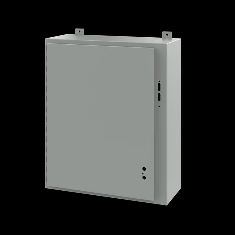 Disconnect Enclosure without Handle Type 12, 30.00x25.38x10.00, Gray, Steel