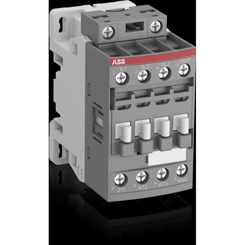 AF09 contactors are used for controlling power circuits up to 690 V AC and 220 V DC. They are mainly used for controlling 3-phase motors, non-inductive or slightly inductive loads. AF... contactors include an electronic coil interface accepting a wide control voltage Uc min. ... Uc max. Only four coils cover control voltages between 24...500 V 50/60 Hz. AF contactors can manage large control voltage variations. One coil can be used for different control voltages used worldwide without any coil change. AF contactors have built-in surge protection and do not require additional surge suppressors. The AF... series 1-stack 3-pole contactors are of the block type design. - Main poles and auxiliary contact blocks: 3 main poles, 1 built-in auxiliary contact, front and side-mounted add-on auxiliary contact blocks (mechanically-linked auxiliary contacts compliant with Annex L of IEC 60947-5-1. N.C. mirror contacts compliant with Annex F of IEC 60947-4-1) - Control circuit: AC operated - Accessories: a wide range of accessories is available.