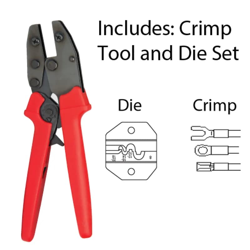 9" Crimp Tool Non-Insulated Terminals