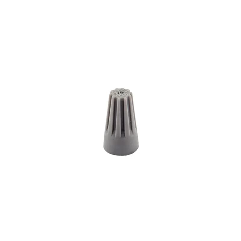 The Easy-Twist WC-G-B-NL 1,000 Bag of Standard-Style Grey Wire Connectors are designed for use on copper wires in the 22-14 AWG size range. They’re made of flame-retardant thermoplastic rated for a maximum temperature of 105˚ Celsius (221˚ Fahrenheit). The quick-grip square spring design grips in fewer twists and can dead-end a single wire, while the ergonomic ribbed texture makes them easy to twist. Their compact design is useful for applications in tight areas or anywhere else you need to connect wires.