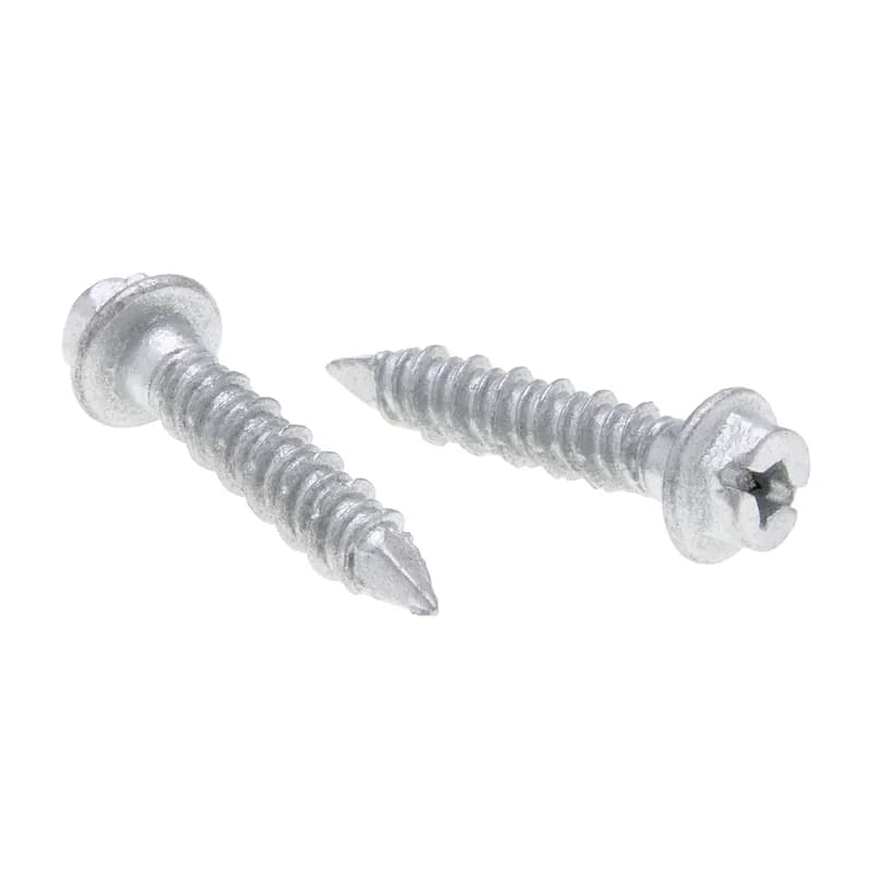 NSI Industries QCSH20 - Concrete Screw, Steel material, 1/4 in. Size, 1-3/4 in. length, 5/16 in. head width, Hex head, 2000 Hr Mechanical Zinc, Corrosion Resistant finish, CD5 drill stock number, Quadrive drive type, USA Made, 100 per pack