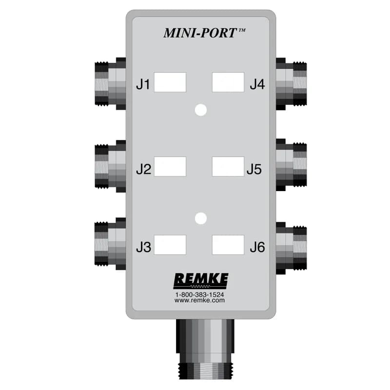 NSI Industries 3400002 - Mini-Link Dist Box, 6 Outlet, connector feed