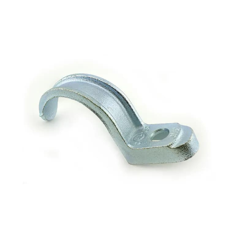 Strap, One Hole, Malleable Iron, Size 2 1/2 Inch