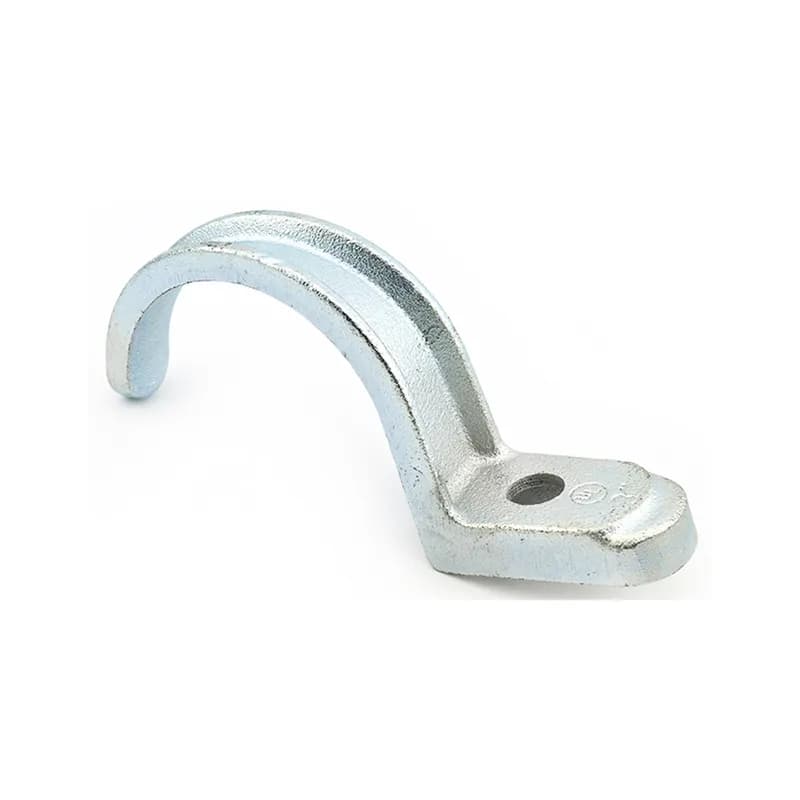 Strap, One Hole, Malleable Iron, Size 3 Inch