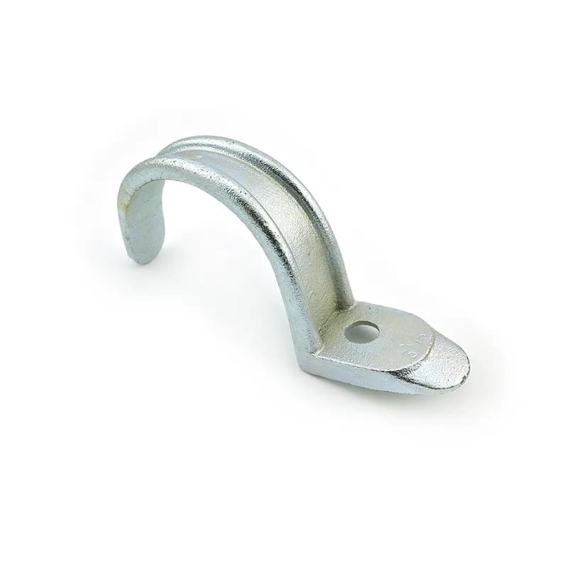 Strap, One Hole, Malleable Iron, Size 3 1/2 Inch