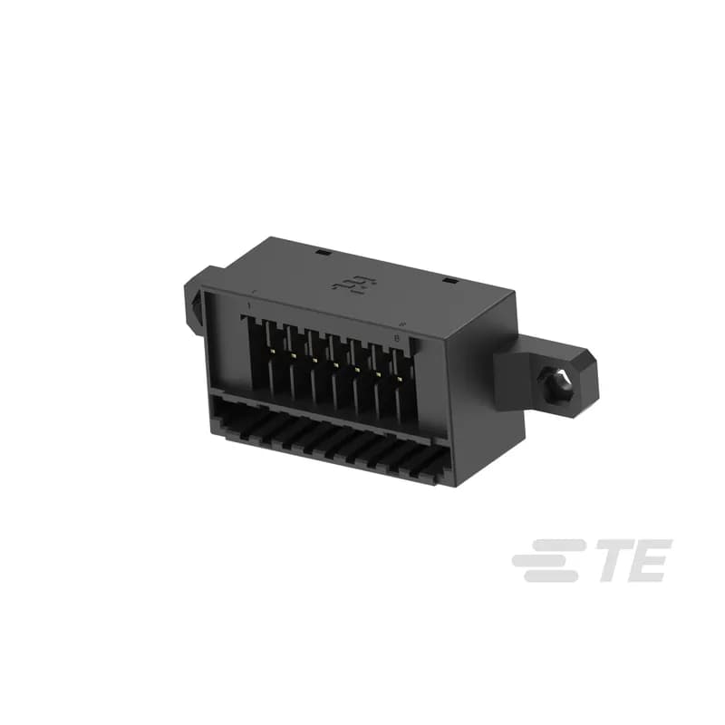 Connector Assembly, Tab Housing, Wire-to-Panel, 34 Position, 3.5 mm [.137 in] Centerline, Crimp, 4 Row, Black, Signal, Dynamic 1000 Series