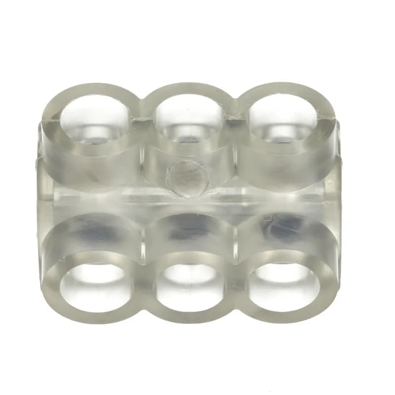 Panduit PCSB2/0-3-6 - Multi-Tap connector, double-sided, clear insulation, 3 ports, 2/0 - #14 STR, #10 - #14 SOL.