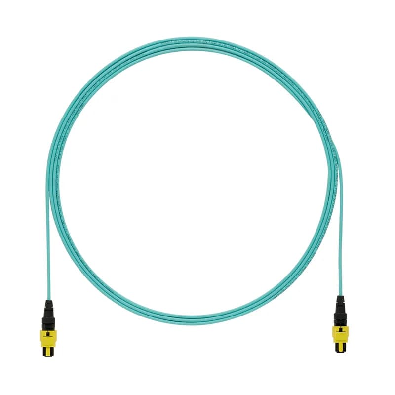 OS2 12 fiber, round reference cable assembly, plenum (OFNP) rated, PanMPO female to PanMPO female, Method A, Std IL