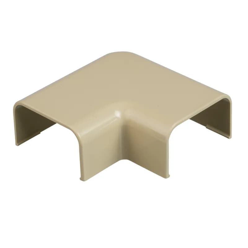 Panduit RAF10EI-X - The right angle fitting is a one-piece Surface Raceway fitting designed to transition your raceway around a corner while maintaining a 1" bend radius. It is made to be used with the LD10 raceway, in applications up to 50 V. It is a snap-on installation and measures 2.5  in length. It is constructed with ABS plastic, meets TIA/EIA, and is Electric Ivory.