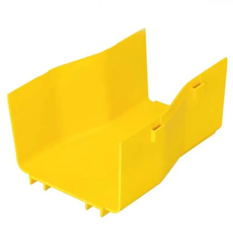 Attaches any 6x4 FiberRunner Fitting or Channel to any 4x4 FiberRunner Fitting or Channel. Accepts split cover FRRF6FR4SCYL.