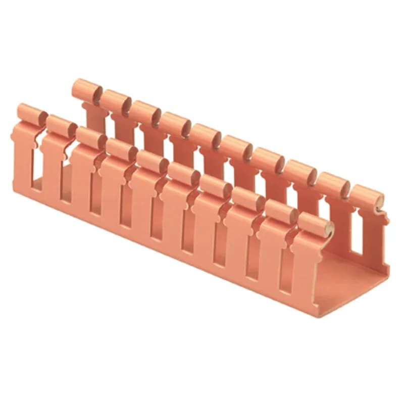 Panduit H2X2OR6 - Used to carry the cables vertically to the front or the sides of equipment racks throughout the system. Accepts hinged cover HC2OR6. Extra supports required when used in horizontal applications. Use QuikLock Coupler FBC2X2OR to attach channel and/or fittings. Base and covers sold separately.