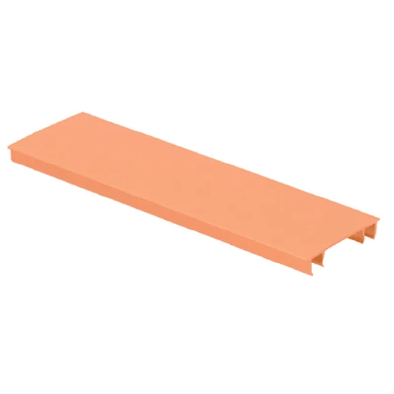 Optional snap-on cover for hinged channel HS2X2OR6 or H2X2OR6. The innovative cover can hinge open to 90 from either side of the channel and be removed completely if desired. Base and covers sold separately.