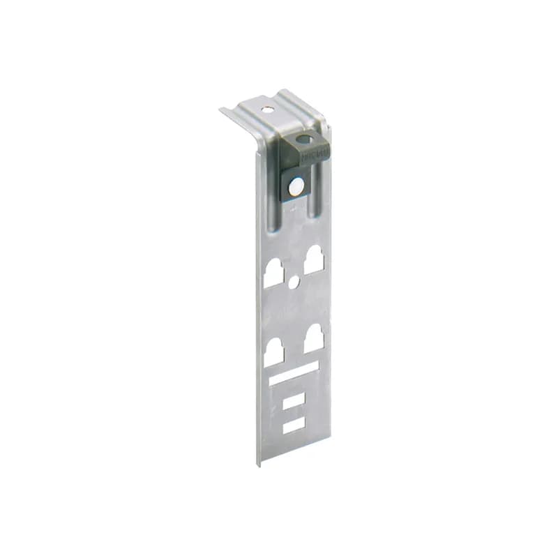 Single-level threaded rod bracket. Accepts 1/4" - 3/8" (6.4mm - 9.5mm) threaded rod.