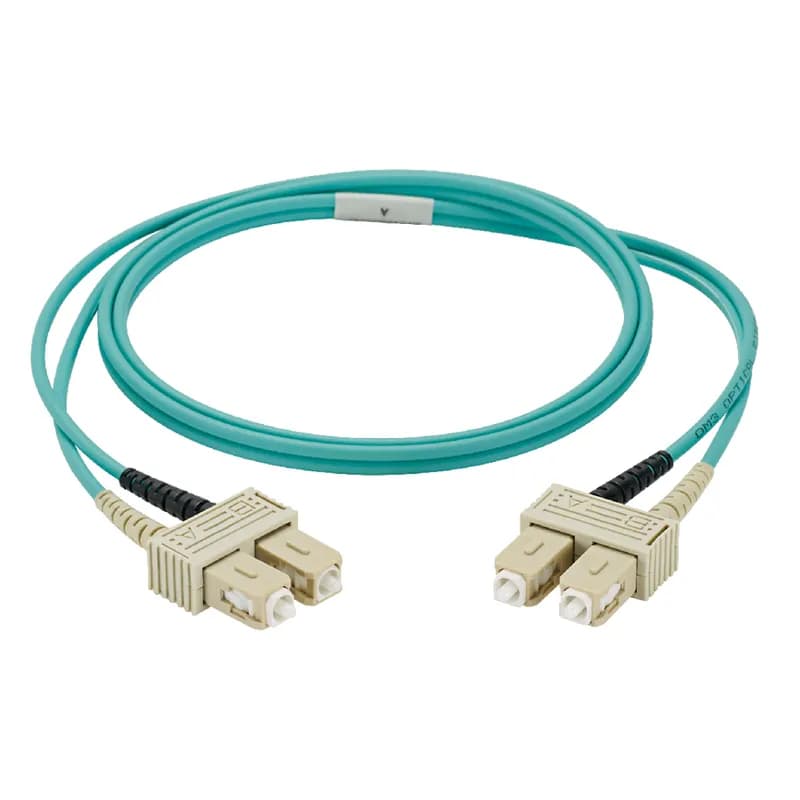 NetKey 2-fiber OM1 SC duplex to SC duplex patch cord, riser (OFNR) rated with 3.0mm jacket.