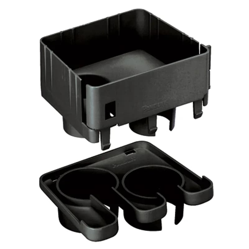 Used to route cable into one or two pieces of 1.5 (38mm) diameter split corrugated tubing. Requires coupler to be used with 4x4 FiberRunner Fitting. Used with any 4x4 FiberRunner Fitting, Black.