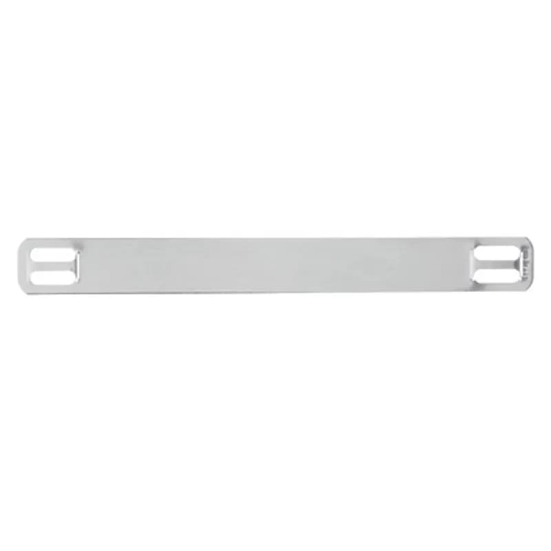 Marker Plate, 316 Stainless Steel, Rectangular, 4 Hole, Dimensions 3.50 Inches x 0.38 Inch x 0.010 Inch (89.0mm x 10.0mm x 0.25mm). Provides permanent identification of pipes, conduit, valves, cables and equipment in harsh environments. Designed for use with Panduit Pan-Steel Stainless Steel Cable Ties for fast installation at lowest installed cost. All marker plates/tags can be embossed or laser etched with Panduit Factory Custom Marking Service. For on-site custom marking use the Metal Indenting Machine (MIM).