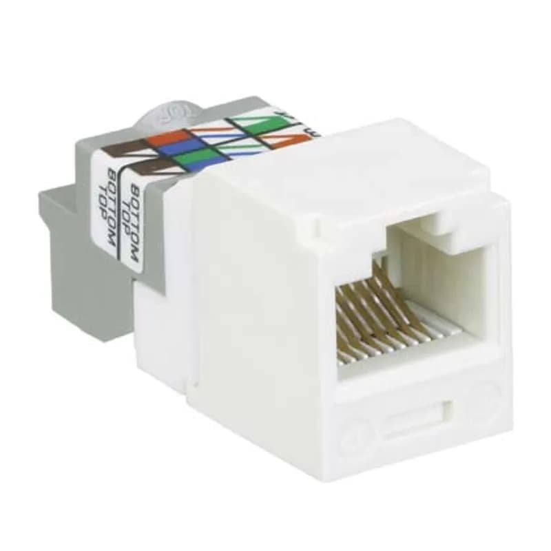 The Mini-Com Cat 6 UTP RJ45 TP Jack Module is designed to terminate 4-pair, 22-26 AWG twisted pair cable. Each module is 100% factory tested to exceed industry standard performance requirements. Each jack is individually serialized for traceability and is compatible with Mini-Com Modular Patch Panels and Faceplates.