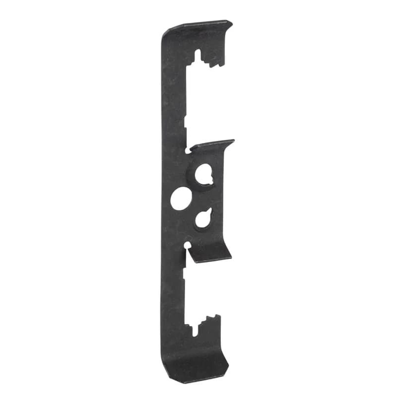 Multi-function clip for drop wire or 1/8" - 3/8" flange, attaches to #12 wire through 3/8" rod, no static load rating -- for positioning only.